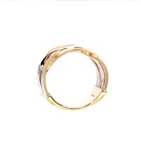 Vicenza - Piazzetta Palladio 2 - Anello Marco Bicego Donna Marrakech Onde in Oro giallo Diamante 0.16 Ct AG350-B - AG350-B